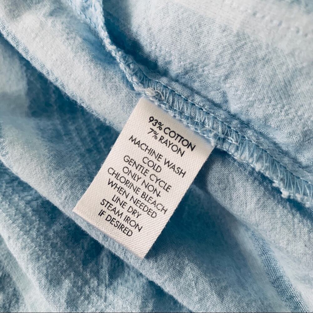 Calvin Klein Pastel Blue Top, Size S - Picture 4 of 4